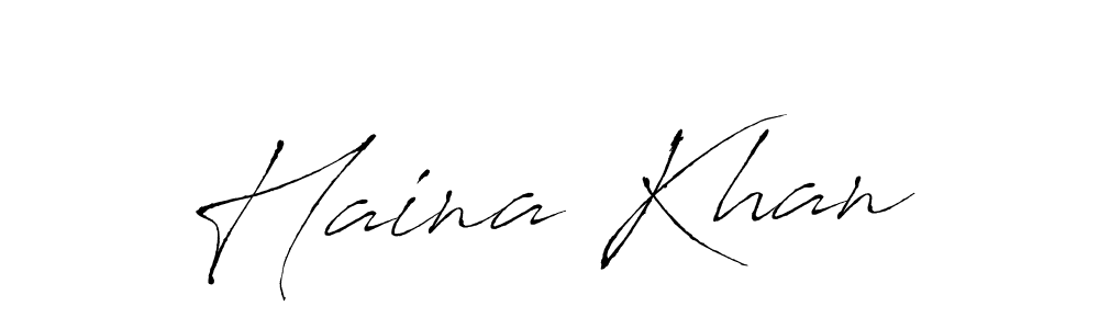 Haina Khan stylish signature style. Best Handwritten Sign (Antro_Vectra) for my name. Handwritten Signature Collection Ideas for my name Haina Khan. Haina Khan signature style 6 images and pictures png
