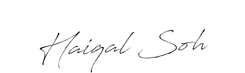 You should practise on your own different ways (Antro_Vectra) to write your name (Haiqal Soh) in signature. don't let someone else do it for you. Haiqal Soh signature style 6 images and pictures png