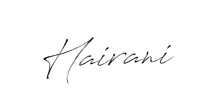 Create a beautiful signature design for name Hairani. With this signature (Antro_Vectra) fonts, you can make a handwritten signature for free. Hairani signature style 6 images and pictures png