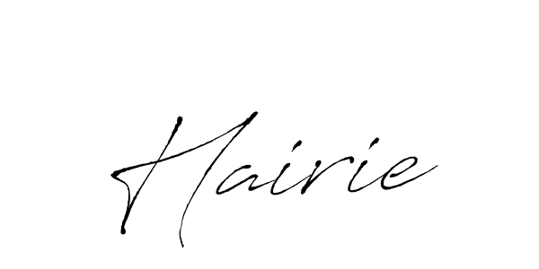 Make a beautiful signature design for name Hairie. With this signature (Antro_Vectra) style, you can create a handwritten signature for free. Hairie signature style 6 images and pictures png