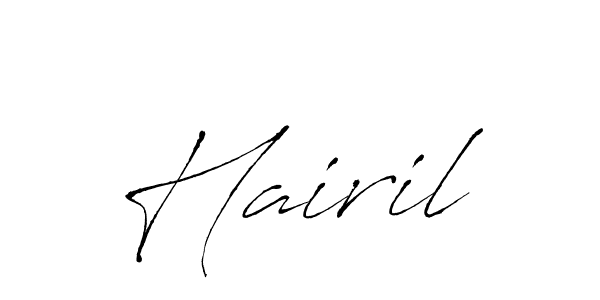 You should practise on your own different ways (Antro_Vectra) to write your name (Hairil) in signature. don't let someone else do it for you. Hairil signature style 6 images and pictures png