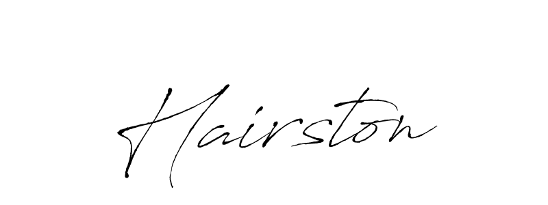 Hairston stylish signature style. Best Handwritten Sign (Antro_Vectra) for my name. Handwritten Signature Collection Ideas for my name Hairston. Hairston signature style 6 images and pictures png