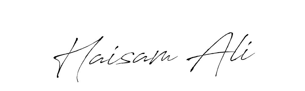 How to make Haisam Ali name signature. Use Antro_Vectra style for creating short signs online. This is the latest handwritten sign. Haisam Ali signature style 6 images and pictures png