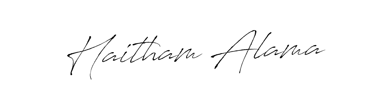 The best way (Antro_Vectra) to make a short signature is to pick only two or three words in your name. The name Haitham Alama include a total of six letters. For converting this name. Haitham Alama signature style 6 images and pictures png