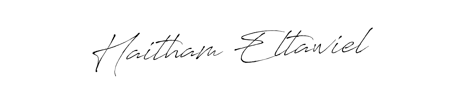 if you are searching for the best signature style for your name Haitham Eltawiel. so please give up your signature search. here we have designed multiple signature styles  using Antro_Vectra. Haitham Eltawiel signature style 6 images and pictures png
