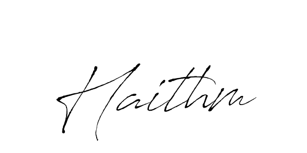 Haithm stylish signature style. Best Handwritten Sign (Antro_Vectra) for my name. Handwritten Signature Collection Ideas for my name Haithm. Haithm signature style 6 images and pictures png