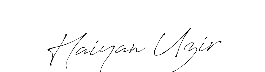 Use a signature maker to create a handwritten signature online. With this signature software, you can design (Antro_Vectra) your own signature for name Haiyan Uzir. Haiyan Uzir signature style 6 images and pictures png
