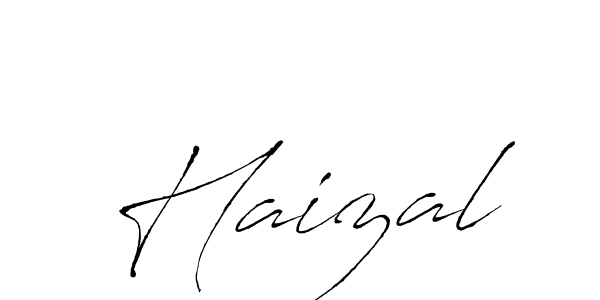 How to make Haizal signature? Antro_Vectra is a professional autograph style. Create handwritten signature for Haizal name. Haizal signature style 6 images and pictures png