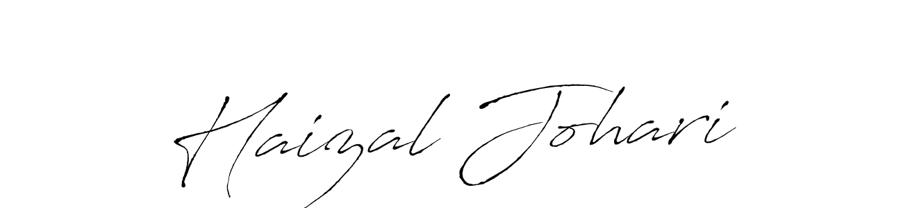 How to make Haizal Johari name signature. Use Antro_Vectra style for creating short signs online. This is the latest handwritten sign. Haizal Johari signature style 6 images and pictures png
