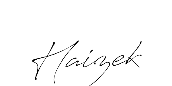 Also You can easily find your signature by using the search form. We will create Haizek name handwritten signature images for you free of cost using Antro_Vectra sign style. Haizek signature style 6 images and pictures png