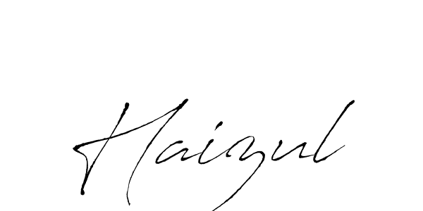 Also we have Haizul name is the best signature style. Create professional handwritten signature collection using Antro_Vectra autograph style. Haizul signature style 6 images and pictures png