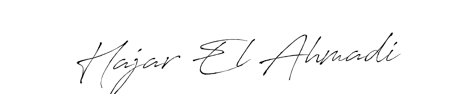 Make a beautiful signature design for name Hajar El Ahmadi. With this signature (Antro_Vectra) style, you can create a handwritten signature for free. Hajar El Ahmadi signature style 6 images and pictures png