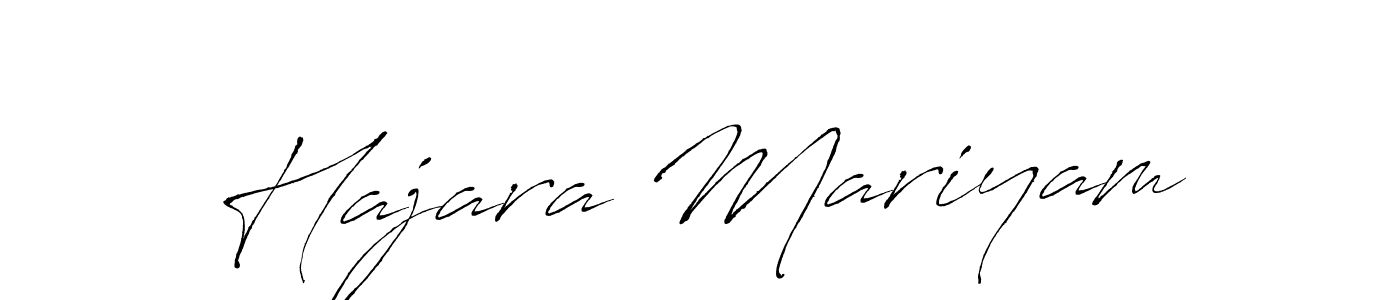 Antro_Vectra is a professional signature style that is perfect for those who want to add a touch of class to their signature. It is also a great choice for those who want to make their signature more unique. Get Hajara Mariyam name to fancy signature for free. Hajara Mariyam signature style 6 images and pictures png