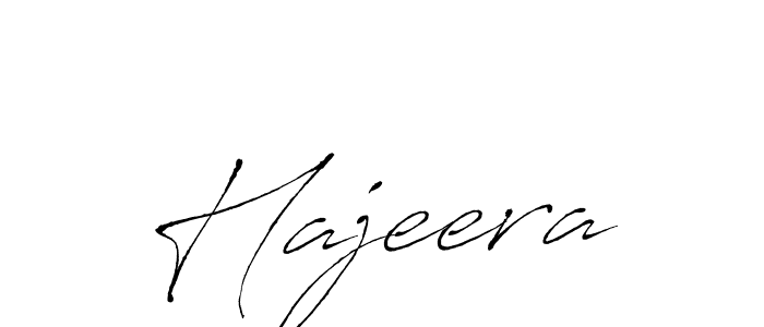 Design your own signature with our free online signature maker. With this signature software, you can create a handwritten (Antro_Vectra) signature for name Hajeera. Hajeera signature style 6 images and pictures png