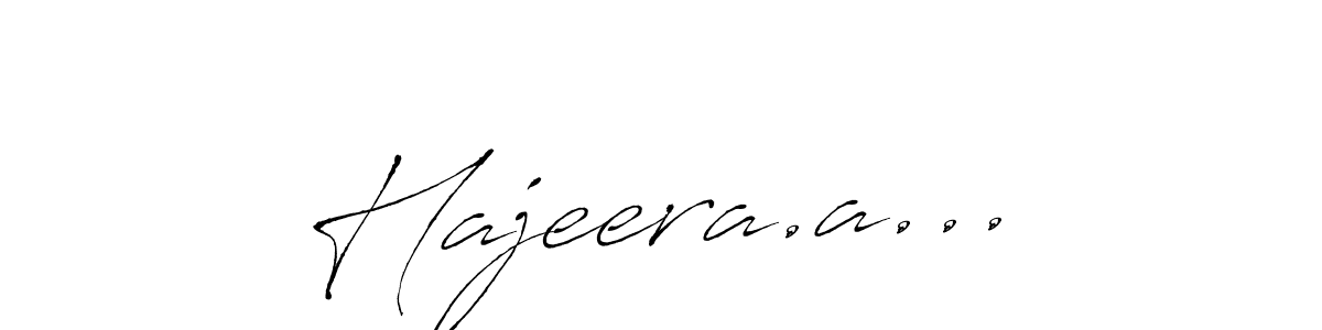 Similarly Antro_Vectra is the best handwritten signature design. Signature creator online .You can use it as an online autograph creator for name Hajeera.a.... Hajeera.a... signature style 6 images and pictures png