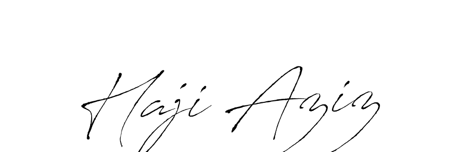 The best way (Antro_Vectra) to make a short signature is to pick only two or three words in your name. The name Haji Aziz include a total of six letters. For converting this name. Haji Aziz signature style 6 images and pictures png