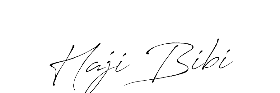 Make a beautiful signature design for name Haji Bibi. With this signature (Antro_Vectra) style, you can create a handwritten signature for free. Haji Bibi signature style 6 images and pictures png