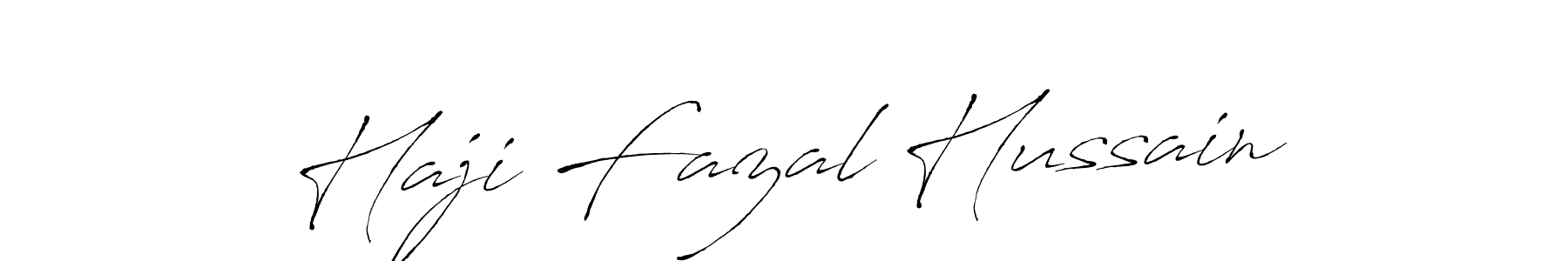Make a beautiful signature design for name Haji Fazal Hussain. With this signature (Antro_Vectra) style, you can create a handwritten signature for free. Haji Fazal Hussain signature style 6 images and pictures png