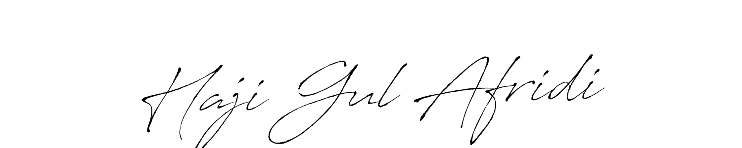 Create a beautiful signature design for name Haji Gul Afridi. With this signature (Antro_Vectra) fonts, you can make a handwritten signature for free. Haji Gul Afridi signature style 6 images and pictures png