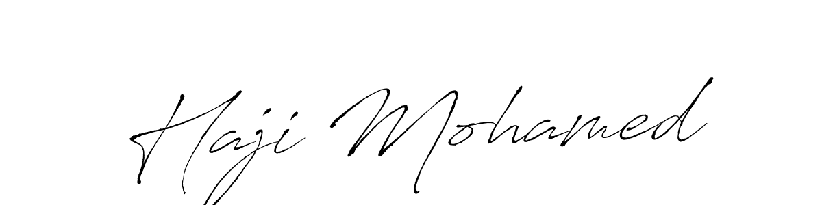 Haji Mohamed stylish signature style. Best Handwritten Sign (Antro_Vectra) for my name. Handwritten Signature Collection Ideas for my name Haji Mohamed. Haji Mohamed signature style 6 images and pictures png
