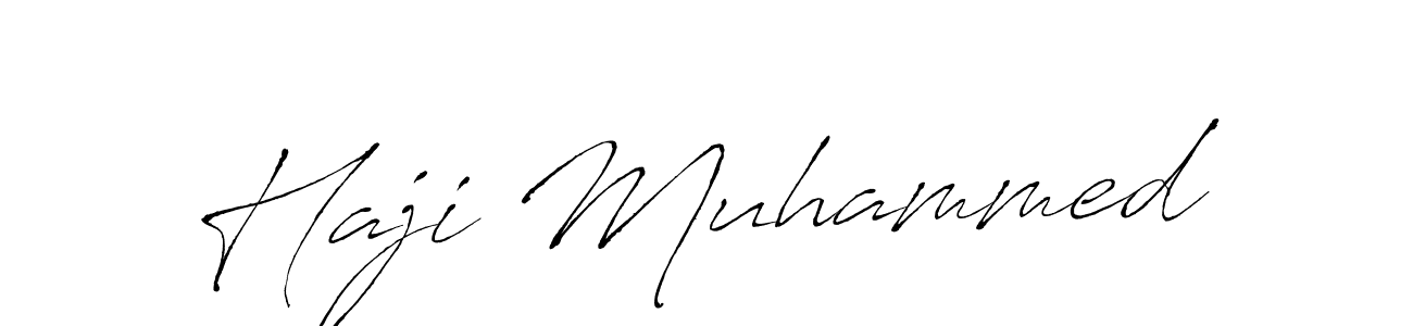 Also we have Haji Muhammed name is the best signature style. Create professional handwritten signature collection using Antro_Vectra autograph style. Haji Muhammed signature style 6 images and pictures png