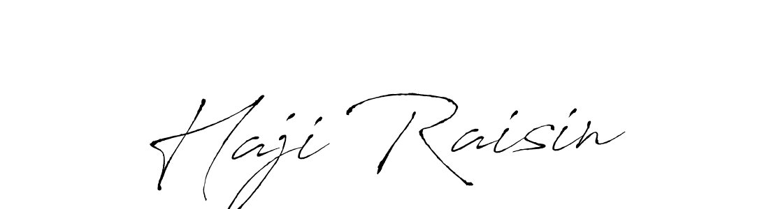 Design your own signature with our free online signature maker. With this signature software, you can create a handwritten (Antro_Vectra) signature for name Haji Raisin. Haji Raisin signature style 6 images and pictures png
