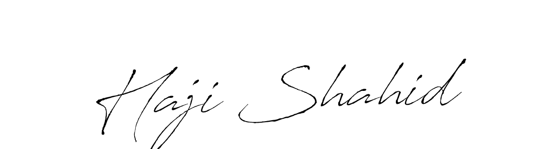Create a beautiful signature design for name Haji Shahid. With this signature (Antro_Vectra) fonts, you can make a handwritten signature for free. Haji Shahid signature style 6 images and pictures png
