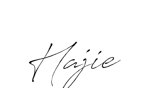 Design your own signature with our free online signature maker. With this signature software, you can create a handwritten (Antro_Vectra) signature for name Hajie. Hajie signature style 6 images and pictures png