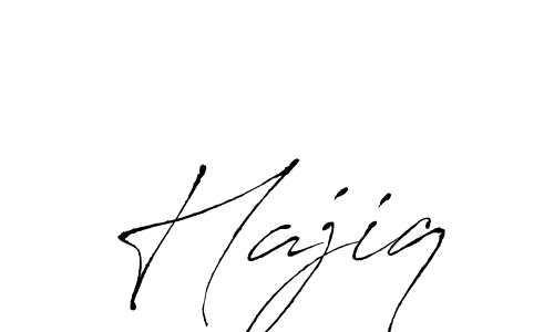 The best way (Antro_Vectra) to make a short signature is to pick only two or three words in your name. The name Hajiq include a total of six letters. For converting this name. Hajiq signature style 6 images and pictures png