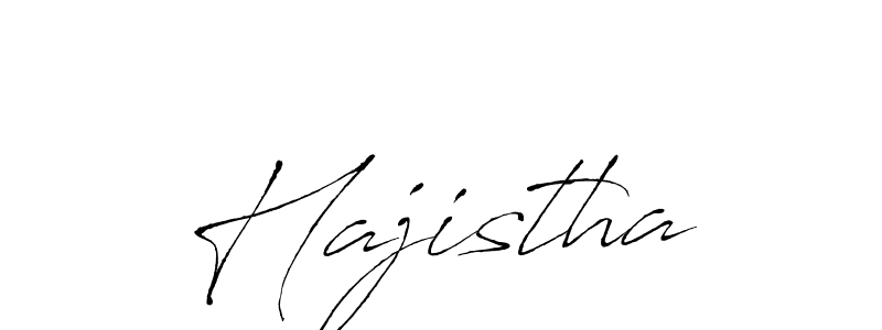 Make a beautiful signature design for name Hajistha. With this signature (Antro_Vectra) style, you can create a handwritten signature for free. Hajistha signature style 6 images and pictures png