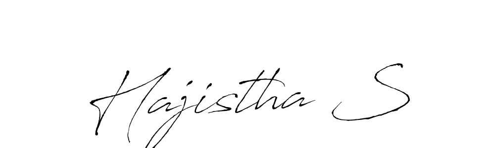 Use a signature maker to create a handwritten signature online. With this signature software, you can design (Antro_Vectra) your own signature for name Hajistha S. Hajistha S signature style 6 images and pictures png