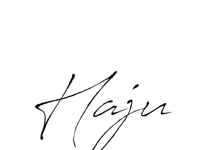How to make Haju signature? Antro_Vectra is a professional autograph style. Create handwritten signature for Haju name. Haju signature style 6 images and pictures png