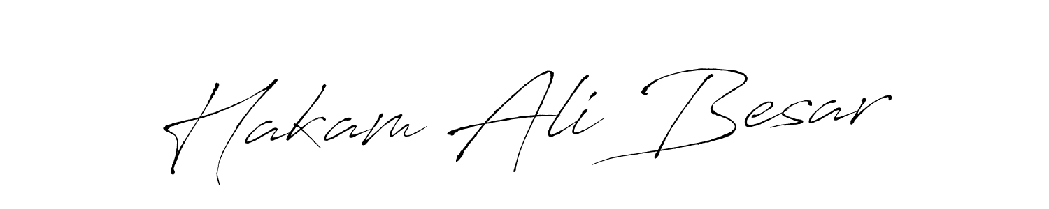 How to make Hakam Ali Besar name signature. Use Antro_Vectra style for creating short signs online. This is the latest handwritten sign. Hakam Ali Besar signature style 6 images and pictures png