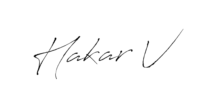 Also we have Hakar V name is the best signature style. Create professional handwritten signature collection using Antro_Vectra autograph style. Hakar V signature style 6 images and pictures png