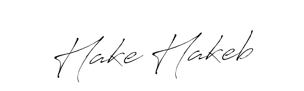 Also we have Hake Hakeb name is the best signature style. Create professional handwritten signature collection using Antro_Vectra autograph style. Hake Hakeb signature style 6 images and pictures png