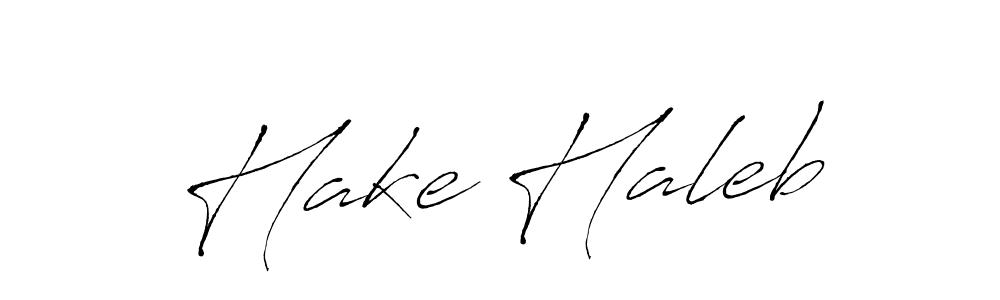 Make a beautiful signature design for name Hake Haleb. With this signature (Antro_Vectra) style, you can create a handwritten signature for free. Hake Haleb signature style 6 images and pictures png