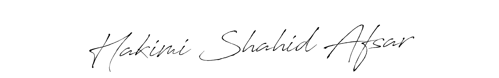 How to make Hakimi Shahid Afsar name signature. Use Antro_Vectra style for creating short signs online. This is the latest handwritten sign. Hakimi Shahid Afsar signature style 6 images and pictures png