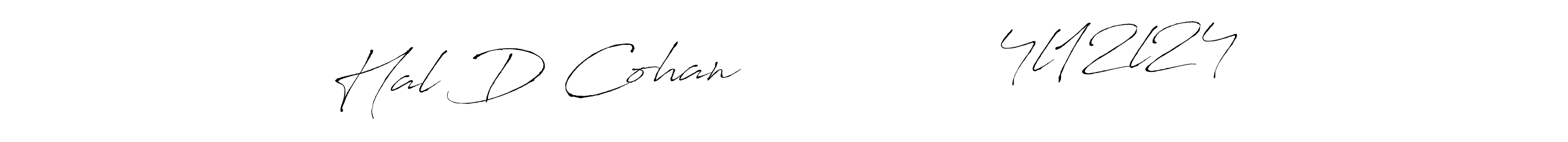 if you are searching for the best signature style for your name Hal D Cohan               4l12l24. so please give up your signature search. here we have designed multiple signature styles  using Antro_Vectra. Hal D Cohan               4l12l24 signature style 6 images and pictures png