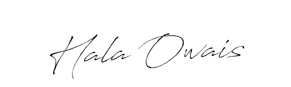 How to make Hala Owais name signature. Use Antro_Vectra style for creating short signs online. This is the latest handwritten sign. Hala Owais signature style 6 images and pictures png