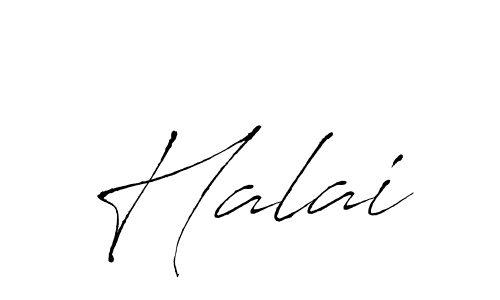 Create a beautiful signature design for name Halai. With this signature (Antro_Vectra) fonts, you can make a handwritten signature for free. Halai signature style 6 images and pictures png