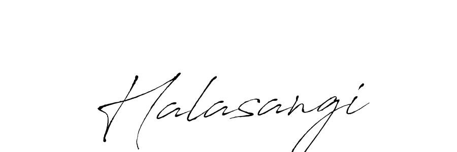 if you are searching for the best signature style for your name Halasangi. so please give up your signature search. here we have designed multiple signature styles  using Antro_Vectra. Halasangi signature style 6 images and pictures png
