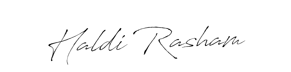 Make a beautiful signature design for name Haldi Rasham. With this signature (Antro_Vectra) style, you can create a handwritten signature for free. Haldi Rasham signature style 6 images and pictures png