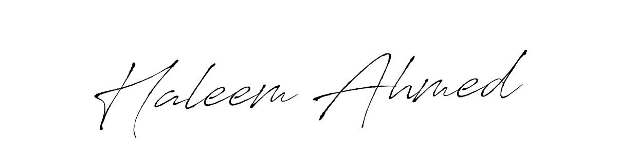 Design your own signature with our free online signature maker. With this signature software, you can create a handwritten (Antro_Vectra) signature for name Haleem Ahmed. Haleem Ahmed signature style 6 images and pictures png