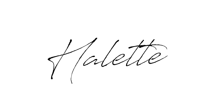 Similarly Antro_Vectra is the best handwritten signature design. Signature creator online .You can use it as an online autograph creator for name Halette. Halette signature style 6 images and pictures png