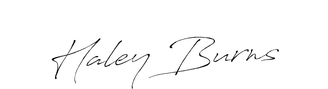 How to make Haley Burns name signature. Use Antro_Vectra style for creating short signs online. This is the latest handwritten sign. Haley Burns signature style 6 images and pictures png