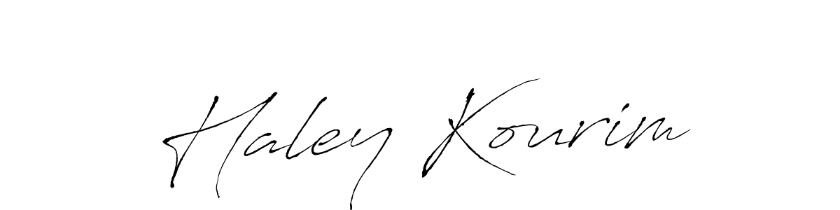 The best way (Antro_Vectra) to make a short signature is to pick only two or three words in your name. The name Haley Kourim include a total of six letters. For converting this name. Haley Kourim signature style 6 images and pictures png