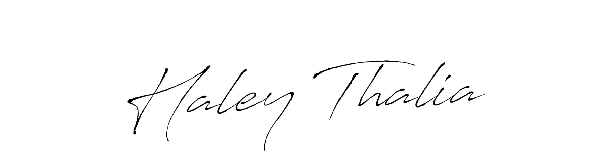 Use a signature maker to create a handwritten signature online. With this signature software, you can design (Antro_Vectra) your own signature for name Haley Thalia. Haley Thalia signature style 6 images and pictures png