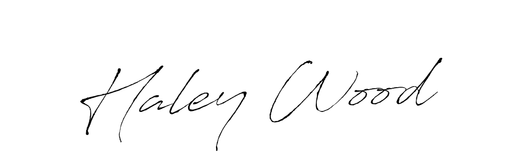 How to make Haley Wood name signature. Use Antro_Vectra style for creating short signs online. This is the latest handwritten sign. Haley Wood signature style 6 images and pictures png
