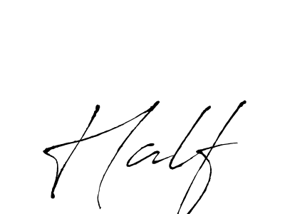 You should practise on your own different ways (Antro_Vectra) to write your name (Half) in signature. don't let someone else do it for you. Half signature style 6 images and pictures png