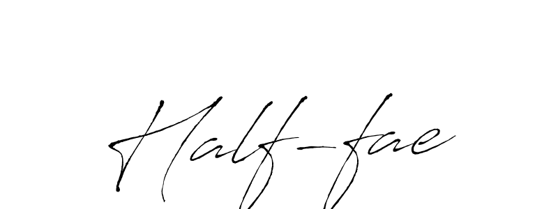 Similarly Antro_Vectra is the best handwritten signature design. Signature creator online .You can use it as an online autograph creator for name Half-fae. Half-fae signature style 6 images and pictures png